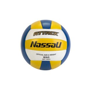 Pelota De Voley NASSAU ATTACK Azul Amarillo Blanco