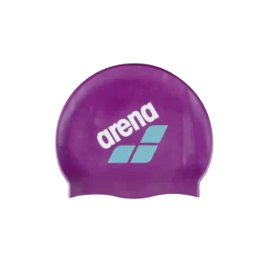 GORRO SILICONA ARENA BIG LOGO VIOLETA