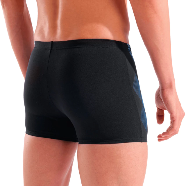 SHORT DE NATACION ARENA POSEIDONIA NEGRO AZUL - Imagen 4