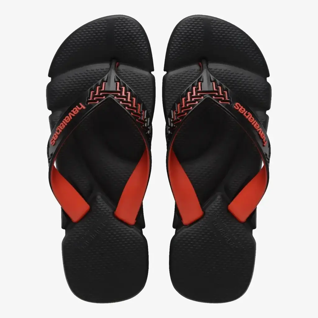 Ojotas Havaianas Power 2.0 Negro Rojo