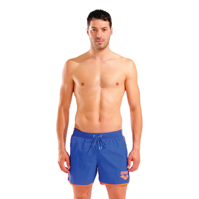 SHORT DE BAÑO ARENA BIG LOGO AZUL - Imagen 2