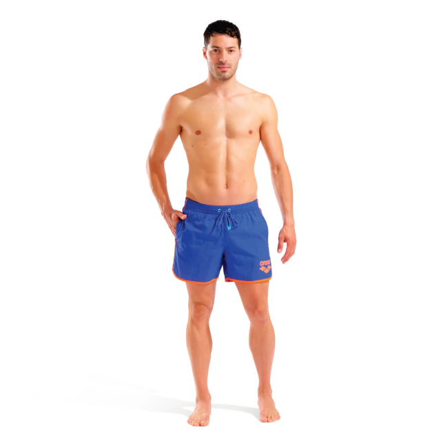 SHORT DE BAÑO ARENA BIG LOGO AZUL - Imagen 4