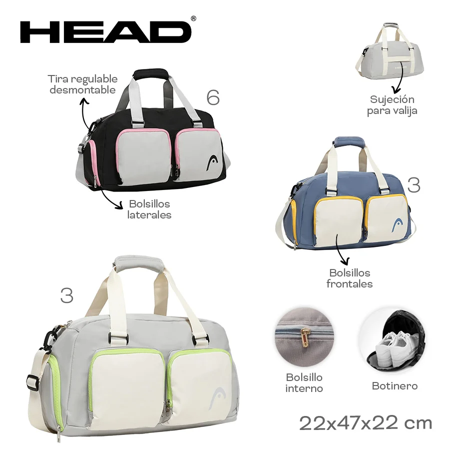 Bolso Head Deportivo Reforzado Gym 53829 - Imagen 3